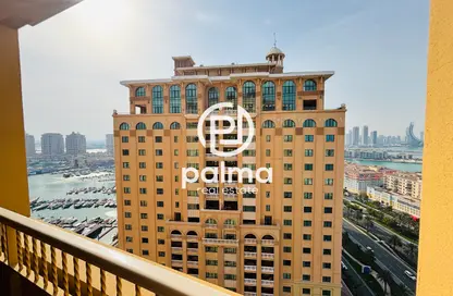 Apartment - 1 Bedroom - 2 Bathrooms for rent in East Porto Drive - Porto Arabia - The Pearl Island - Doha