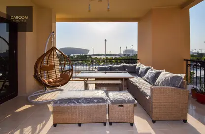 Terrace image for: Apartment - 3 Bedrooms - 4 Bathrooms for rent in Naples - Fox Hills - Fox Hills - Lusail, Image 1