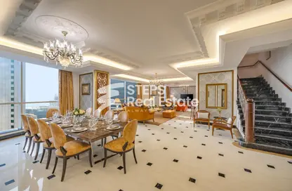 Dining Room image for: Duplex - 3 Bedrooms - 5 Bathrooms for rent in West Bay Tower - West Bay - West Bay - Doha, Image 1