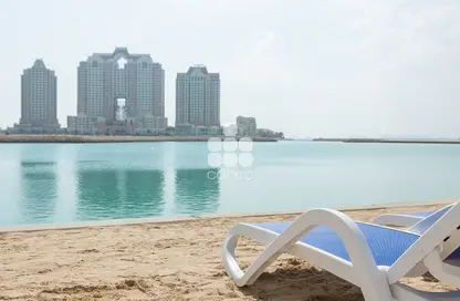 Pool image for: Apartment - 1 Bedroom - 2 Bathrooms for rent in Viva West - Viva Bahriyah - The Pearl Island - Doha, Image 1