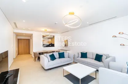 Apartment - 2 Bedrooms - 4 Bathrooms for rent in Viva Central - Viva Bahriyah - The Pearl Island - Doha