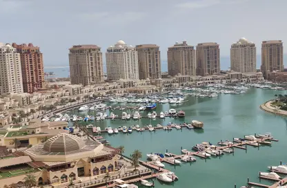 شقة - غرفة نوم - 2 حمامات للايجار في برج 13 - بورتو أرابيا - جزيرة اللؤلؤة - الدوحة