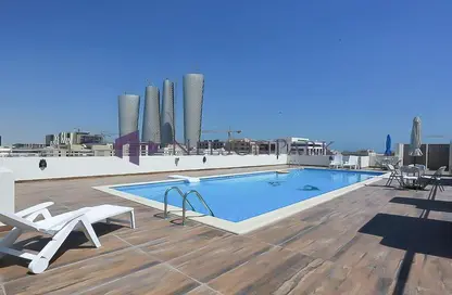 Pool image for: Apartment - 1 Bedroom - 2 Bathrooms for rent in Lusail City - Lusail, Image 1