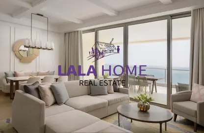 شقة - 2 غرف نوم - 4 حمامات للايجار في طريق بورتو الشرقي - بورتو أرابيا - جزيرة اللؤلؤة - الدوحة