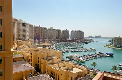 Apartment - 1 Bedroom - 2 Bathrooms for rent in East Porto Drive - Porto Arabia - The Pearl Island - Doha Apartment - 1 Bedroom - 2 Bathrooms for rent in East Porto Drive - Porto Arabia - The Pearl Island - Doha