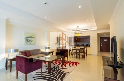 شقة - غرفة نوم - 1 حمام للايجار في طريق بورتو الشرقي - بورتو أرابيا - جزيرة اللؤلؤة - الدوحة