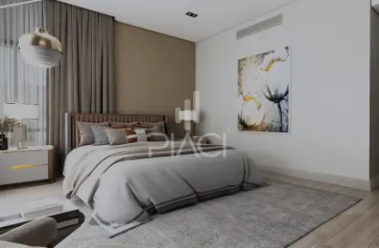 Room / Bedroom image for: Apartment - 1 Bedroom - 2 Bathrooms for sale in Al Erkyah City - Lusail, Image 1