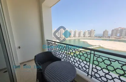Apartment - 2 Bedrooms - 3 Bathrooms for rent in Viva East - Viva Bahriyah - The Pearl Island - Doha