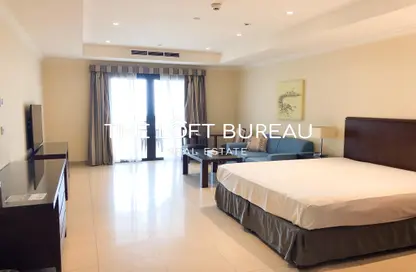 Apartment - Studio - 1 Bathroom for rent in West Porto Drive - Porto Arabia - The Pearl Island - Doha
