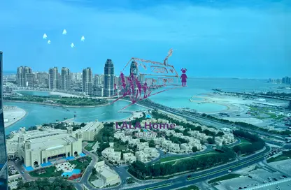 Apartment - 2 Bedrooms - 4 Bathrooms for rent in Zig Zag Tower B - Zig Zag Towers - West Bay - Doha