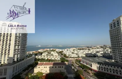 شقة - غرفة نوم - 2 حمامات للايجار في فيفا غرب - فيفا بحرية - جزيرة اللؤلؤة - الدوحة
