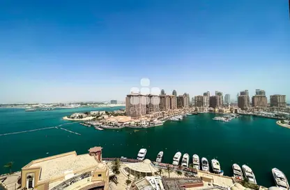 Water View image for: Apartment - 2 Bedrooms - 2 Bathrooms for rent in Burj Eleganté - Porto Arabia - The Pearl Island - Doha, Image 1