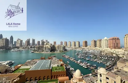 شقة - 3 غرف نوم - 4 حمامات للبيع في طريق بورتو الشرقي - بورتو أرابيا - جزيرة اللؤلؤة - الدوحة