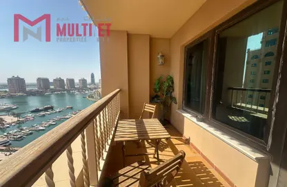 Apartment - 1 Bedroom - 2 Bathrooms for rent in East Porto Drive - Porto Arabia - The Pearl Island - Doha