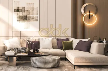 Living Room image for: Apartment - 1 Bedroom - 2 Bathrooms for sale in Milan - Fox Hills - Fox Hills - Lusail, Image 1