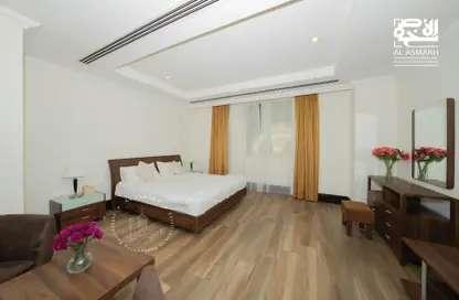 صورة لـ غرفة- غرفة النوم شقة - 1 حمام للايجار في برج 19 - فيفا بحرية - جزيرة اللؤلؤة - الدوحة ، صورة رقم 1
