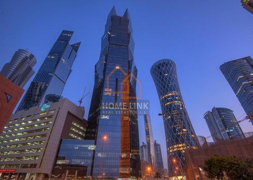 Office Space - 2 bathrooms for rent in Palm Tower B - Palm Towers - West Bay - Doha