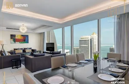Apartment - 2 Bedrooms - 2 Bathrooms for rent in West Bay Tower - West Bay - West Bay - Doha