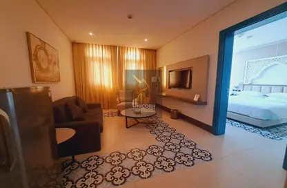 Living Room image for: Hotel Apartments - 1 Bedroom - 2 Bathrooms for rent in Souq waqif - Souq Waqif - Al Jasra - Doha, Image 1