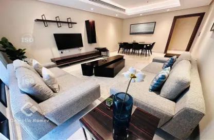 Apartment - 2 Bedrooms - 3 Bathrooms for rent in Lusail Marina Heights - Marina District - Lusail