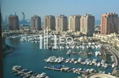 شقة - غرفة نوم - 2 حمامات للايجار في طريق بورتو الغربي - بورتو أرابيا - جزيرة اللؤلؤة - الدوحة