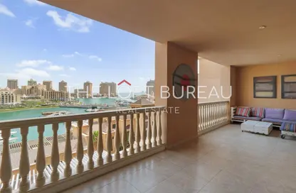 Apartment - 2 Bedrooms - 3 Bathrooms for rent in East Porto Drive - Porto Arabia - The Pearl Island - Doha