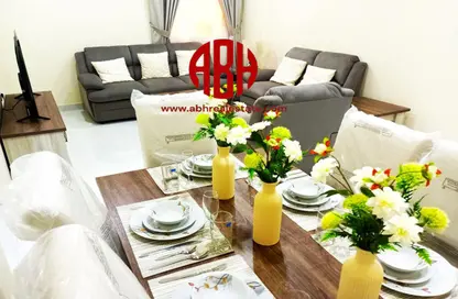 Living / Dining Room image for: Apartment - 3 Bedrooms - 3 Bathrooms for rent in Al Jassim Tower - C-Ring Road - Al Sadd - Doha, Image 1