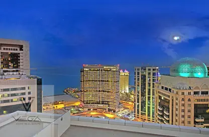 شقق فندقية - غرفة نوم - 2 حمامات للايجار في برج وست باي - الخليج الجنوبي - الخليج الغربي - الدوحة