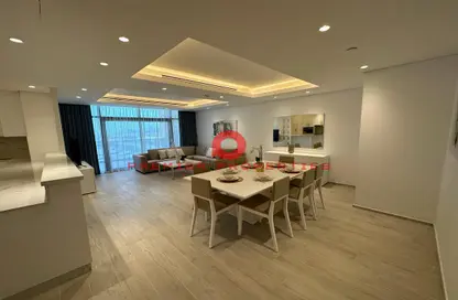 Living / Dining Room image for: Apartment - 2 Bedrooms - 2 Bathrooms for rent in Fox Hills South - Fox Hills - Lusail, Image 1