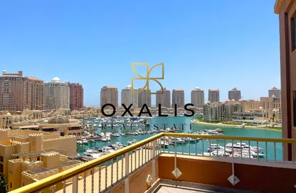 Apartment - 1 Bedroom - 2 Bathrooms for rent in Tower 13 - Porto Arabia - The Pearl Island - Doha