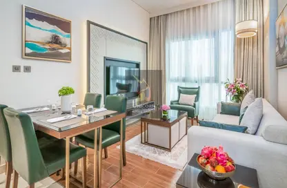 Living / Dining Room image for: Apartment - 2 Bedrooms - 2 Bathrooms for rent in Al Sadd Road - Al Sadd - Doha, Image 1