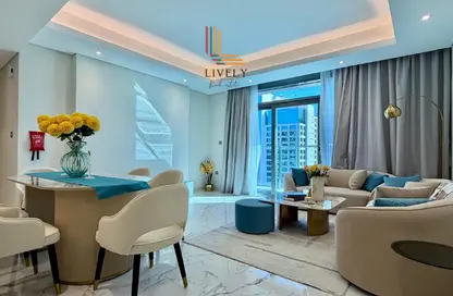 Apartment - 2 Bedrooms - 3 Bathrooms for rent in Marina Tower 23 - Marina District - Lusail Apartment - 2 Bedrooms - 3 Bathrooms for rent in Marina Tower 23 - Marina District - Lusail
