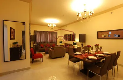 Living / Dining Room image for: Apartment - 3 Bedrooms - 3 Bathrooms for rent in Al Zubair Bakkar Street - Al Sadd - Doha, Image 1
