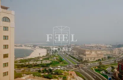 Outdoor Building image for: Apartment - 1 Bedroom - 2 Bathrooms for rent in Tower 21 - Porto Arabia - The Pearl Island - Doha, Image 1