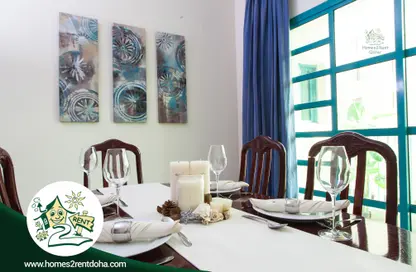 Dining Room image for: Apartment - 2 Bedrooms - 2 Bathrooms for rent in Anas Street - Fereej Bin Mahmoud North - Fereej Bin Mahmoud - Doha, Image 1