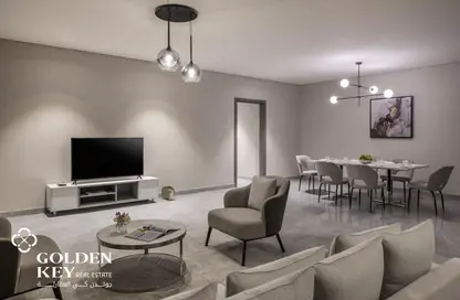 Living / Dining Room image for: Apartment - 3 Bedrooms - 2 Bathrooms for rent in Najma street - Old Airport Road - Doha, Image 1