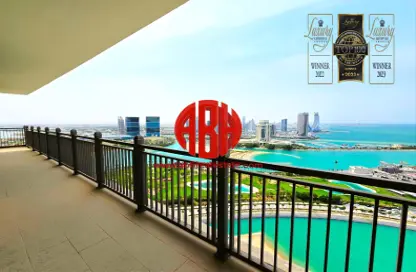 Apartment - 2 Bedrooms - 3 Bathrooms for rent in Abraj Bay - Abraj Quartiers - The Pearl Island - Doha