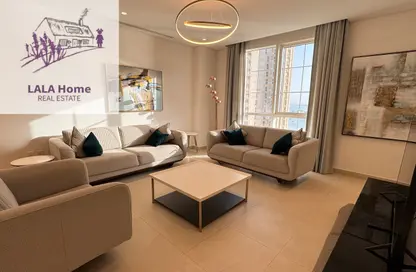 Apartment - 2 Bedrooms - 4 Bathrooms for rent in Viva West - Viva Bahriyah - The Pearl Island - Doha