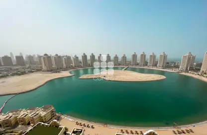 Water View image for: Apartment - 1 Bathroom for rent in Al Mutahidah Tower - Viva Bahriyah - The Pearl Island - Doha, Image 1