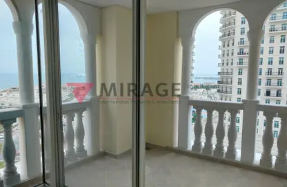 صورة لـ شرفة شقة - غرفة نوم - 2 حمامات للايجار في 23 تاور - فيفا بحرية - جزيرة اللؤلؤة - الدوحة ، صورة رقم 1
