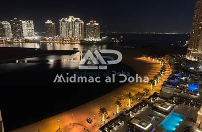 Apartment - 1 Bedroom - 1 Bathroom for rent in Tower 6 - Viva Bahriyah - The Pearl Island - Doha