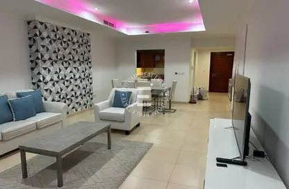 Apartment - 1 Bedroom - 2 Bathrooms for rent in Tower 5 - Porto Arabia - The Pearl Island - Doha