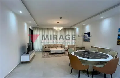 Living / Dining Room image for: Apartment - 1 Bedroom - 2 Bathrooms for sale in Marina District - Lusail, Image 1