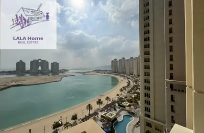 Apartment - 2 Bedrooms - 3 Bathrooms for rent in Viva Central - Viva Bahriyah - The Pearl Island - Doha