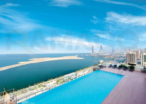 Apartment - 2 bedrooms - 3 bathrooms for rent in FJ8 Residential Tower - Marina District - Lusail Apartment - 2 bedrooms - 3 bathrooms for rent in FJ8 Residential Tower - Marina District - Lusail