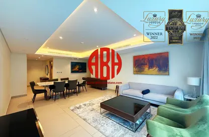 شقة - 2 غرف نوم - 3 حمامات للايجار في ابراج باي - منطقة الأبراج - جزيرة اللؤلؤة - الدوحة