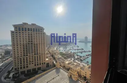 شقة - غرفة نوم - 1 حمام للايجار في طريق بورتو الشرقي - بورتو أرابيا - جزيرة اللؤلؤة - الدوحة