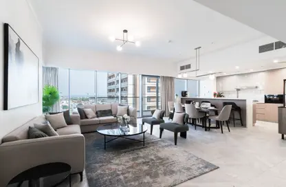 Apartment - 3 Bedrooms - 5 Bathrooms for rent in Marina Residences 195 - Marina District - Lusail