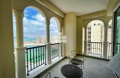 Apartment - 1 Bedroom - 2 Bathrooms for rent in Viva West - Viva Bahriyah - The Pearl Island - Doha