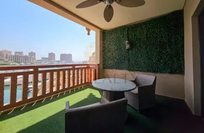 Apartment - 1 Bedroom - 2 Bathrooms for rent in West Porto Drive - Porto Arabia - The Pearl Island - Doha